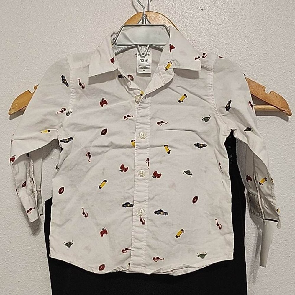 Fun long sleeve button down